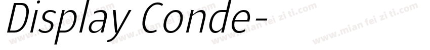 Display Conde字体转换